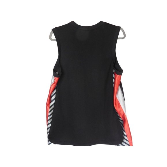 Quicksilver Mens Black, Red, Silver Jersey Tank Top no logo Medium preowned - Picture 2 of 6